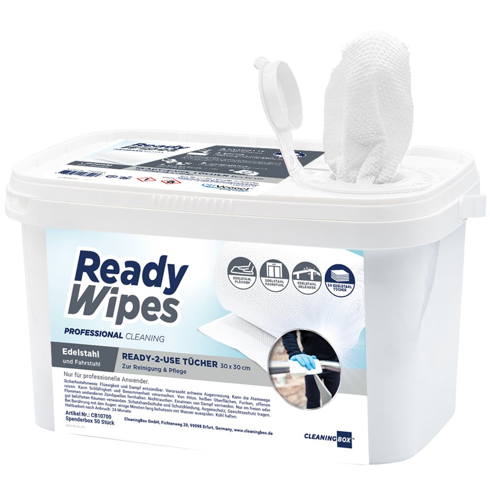 ReadyWipes Edelstahl & Aufzug